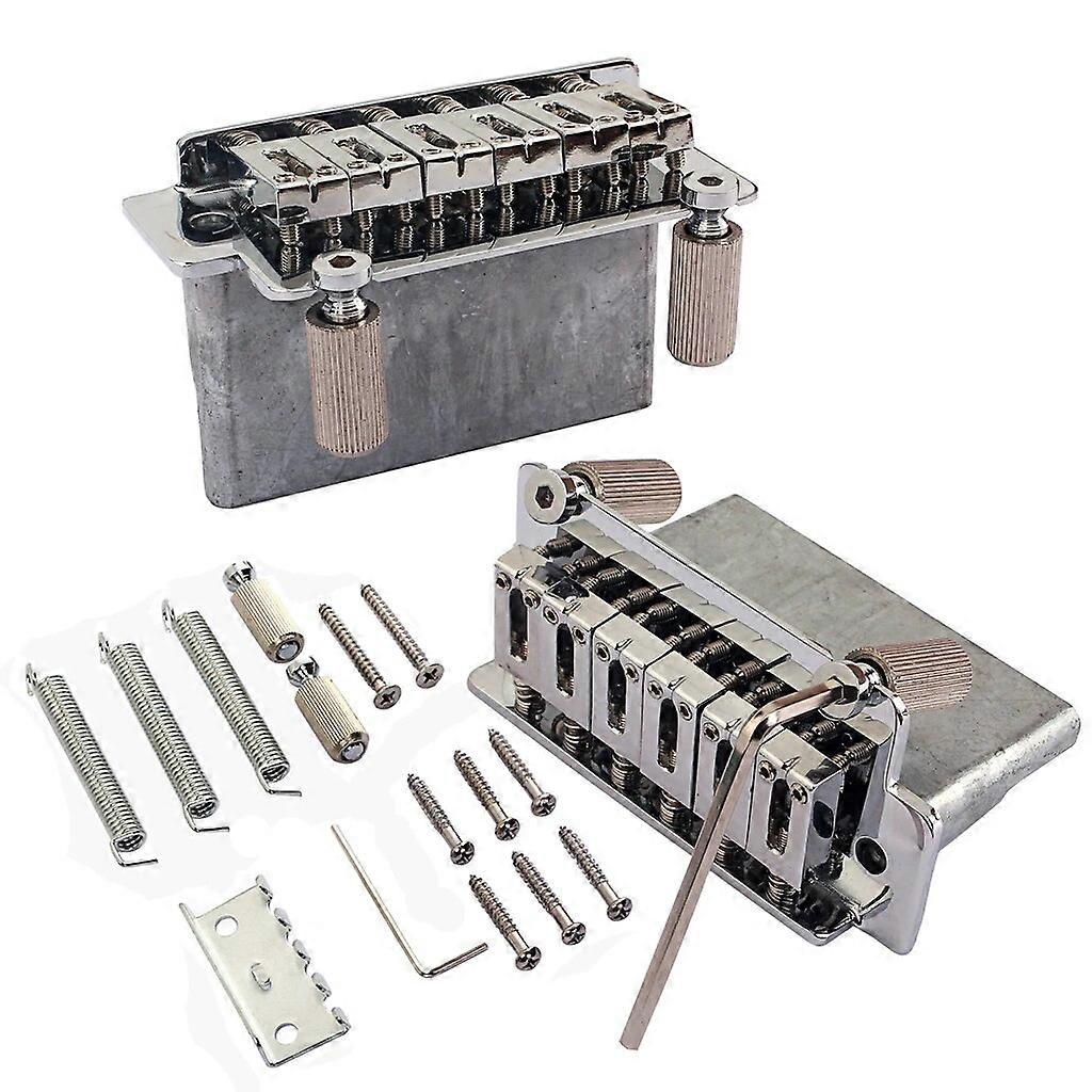 1 Set 6 String Electric Guitar Tremolo Bridge for ocaster Guitar Replacement