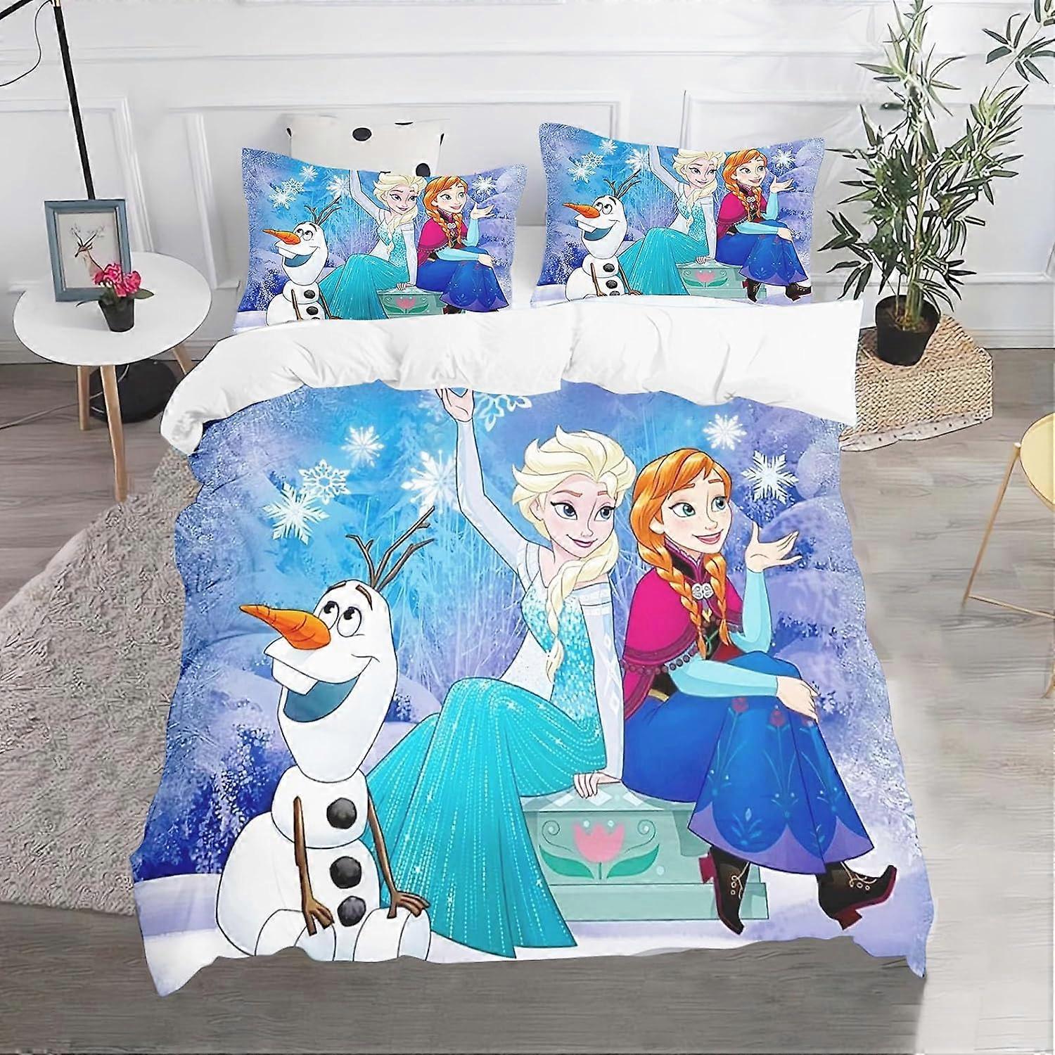 Frozen Bedding Set, Duvet Cover, Teens, 3D Printing Pattern