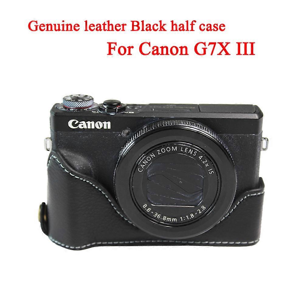 New PU leather Camera Case Half Bag For Canon Powershot G7X II G7X mark 2 G7XII G7X3 G7X III Digital Camera