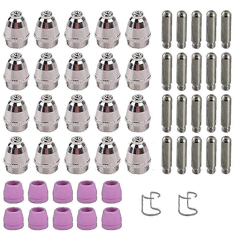 52pcs Sg-55 -60 Wsd-60 Plasma Consumables Kit Tips 40/50 / 60 Amp