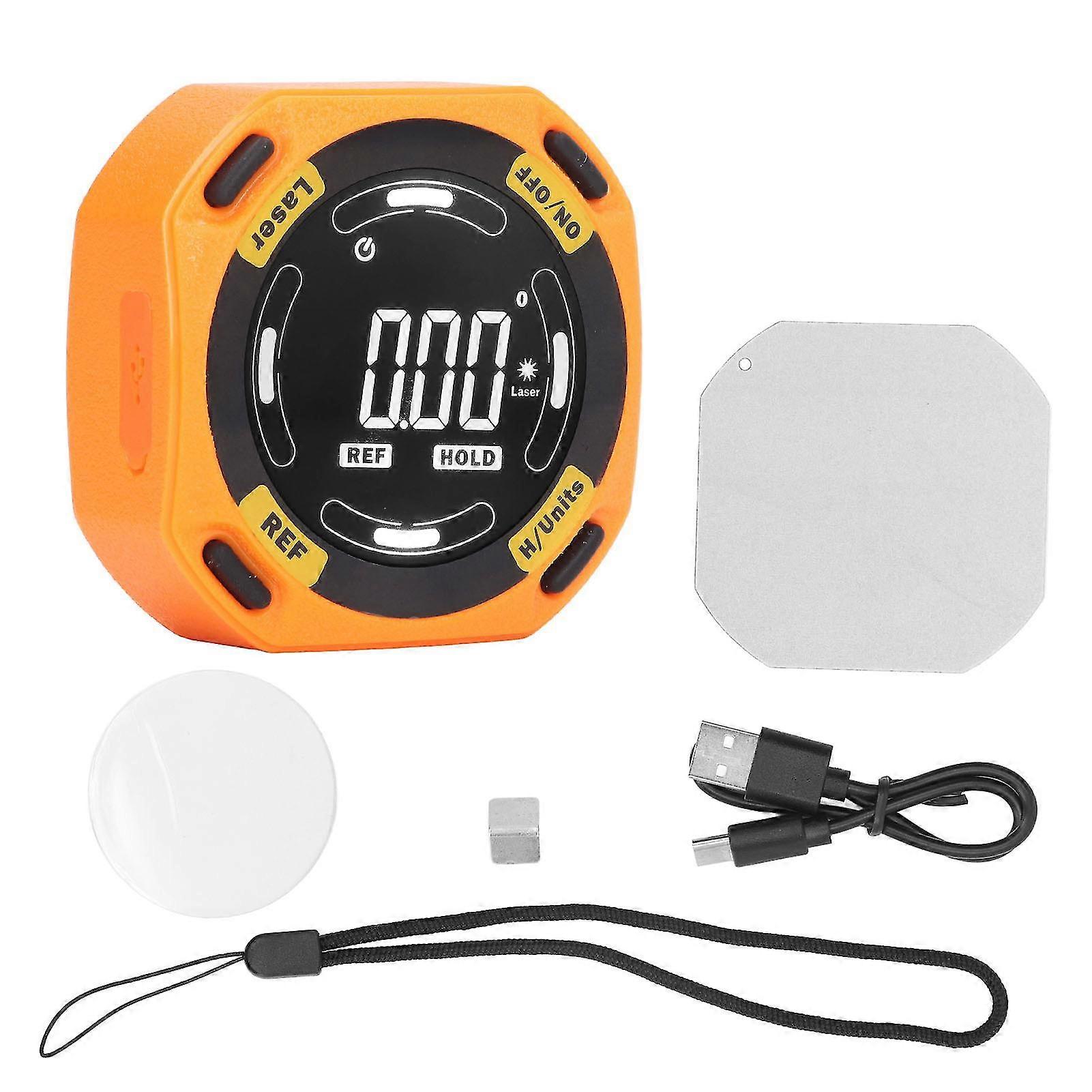 Inclinometer Digital Laser Angle Finder Meter Level Gauge Magnetic Base For Measurement