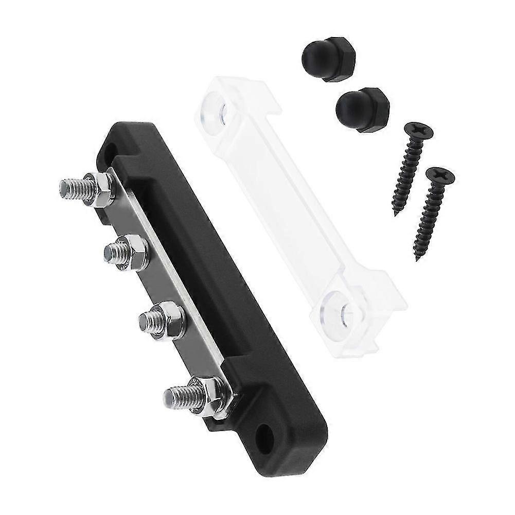 Bus Bar Power Distribution Block Fire-resistant Screw Terminal Block With Cover For Boat Car