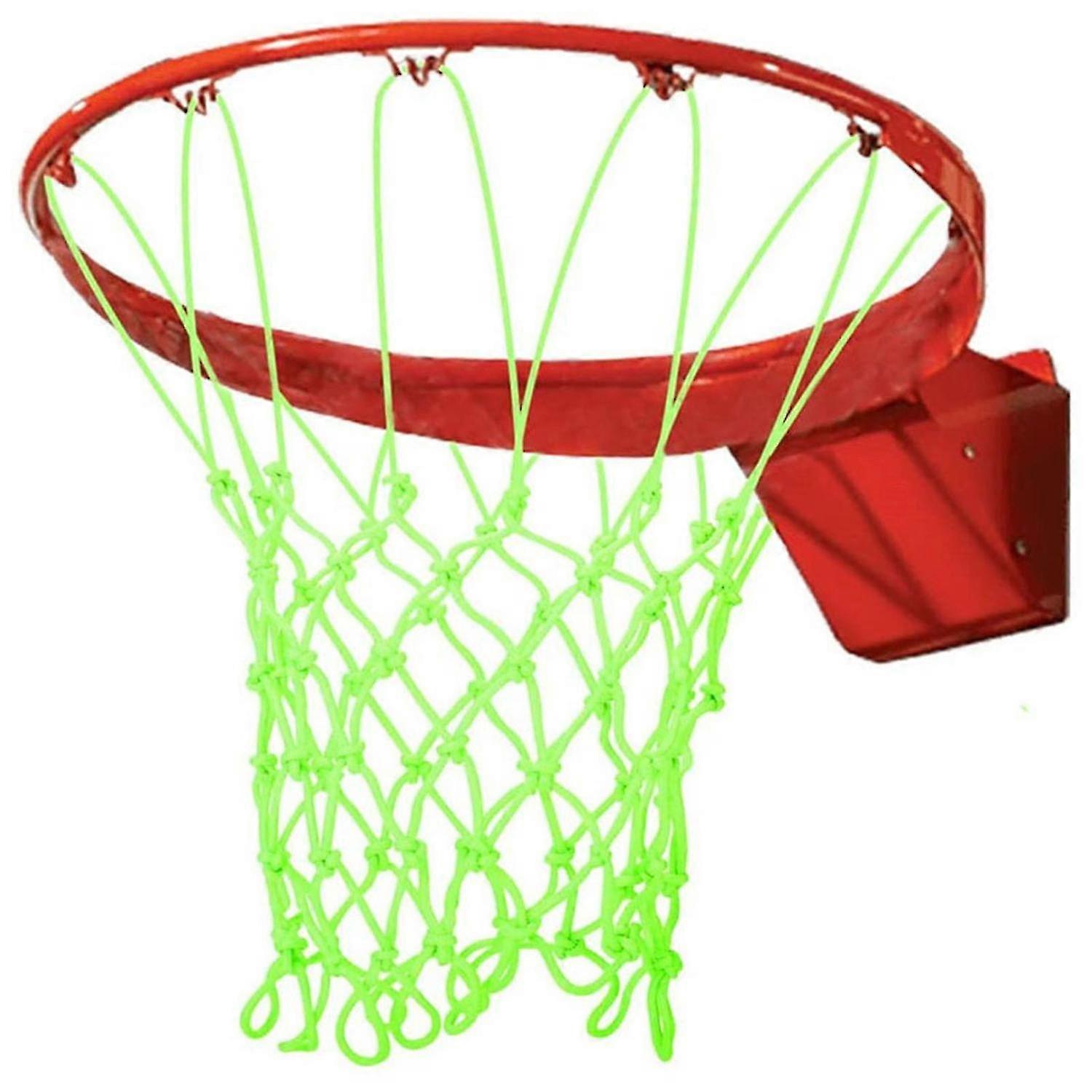 A glow in the dark basketball net heavy duty nylon basketball net outdoor school z41646