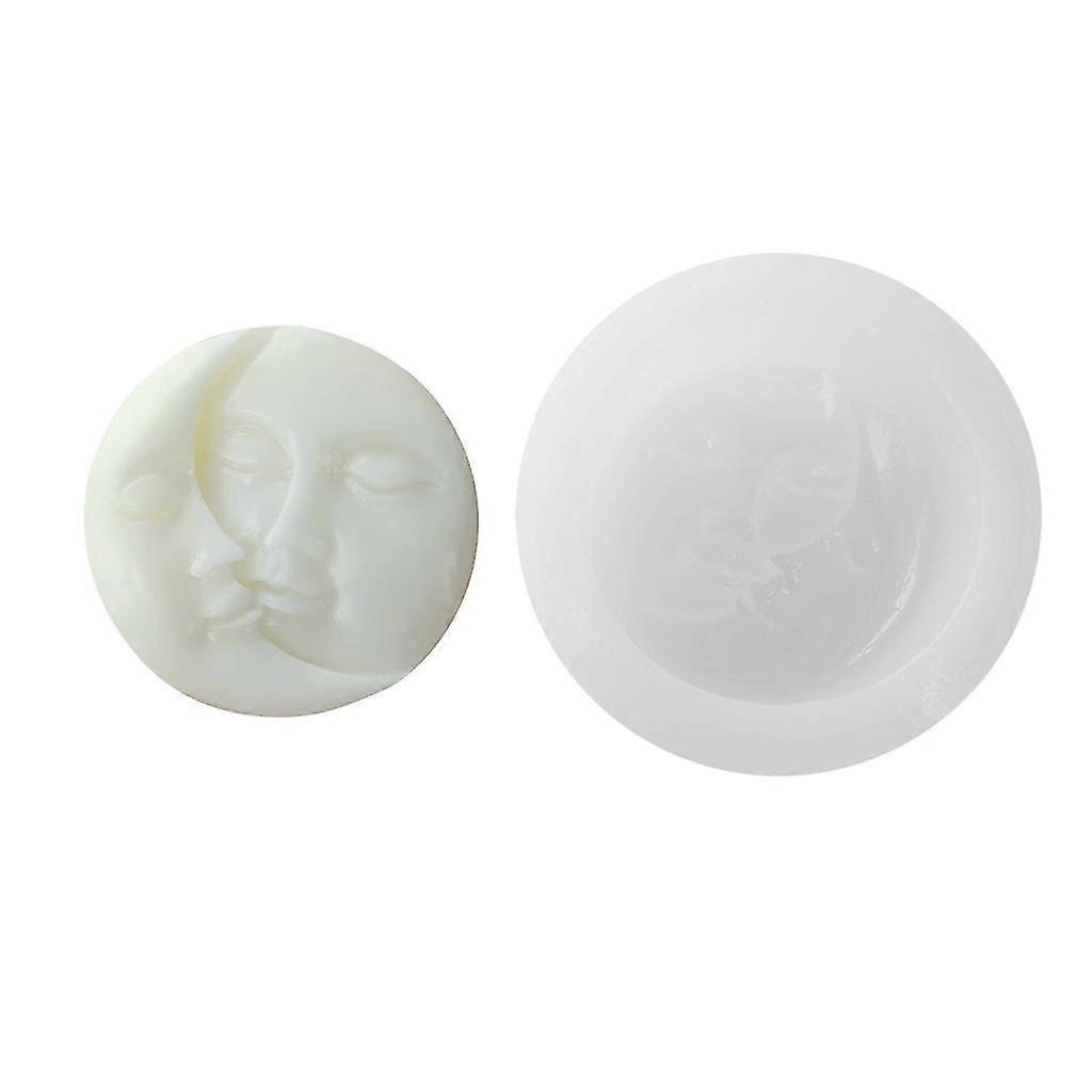 Manual Cake Molds Moon Face Decor Candle Mold For Diy Decoration Making Soap