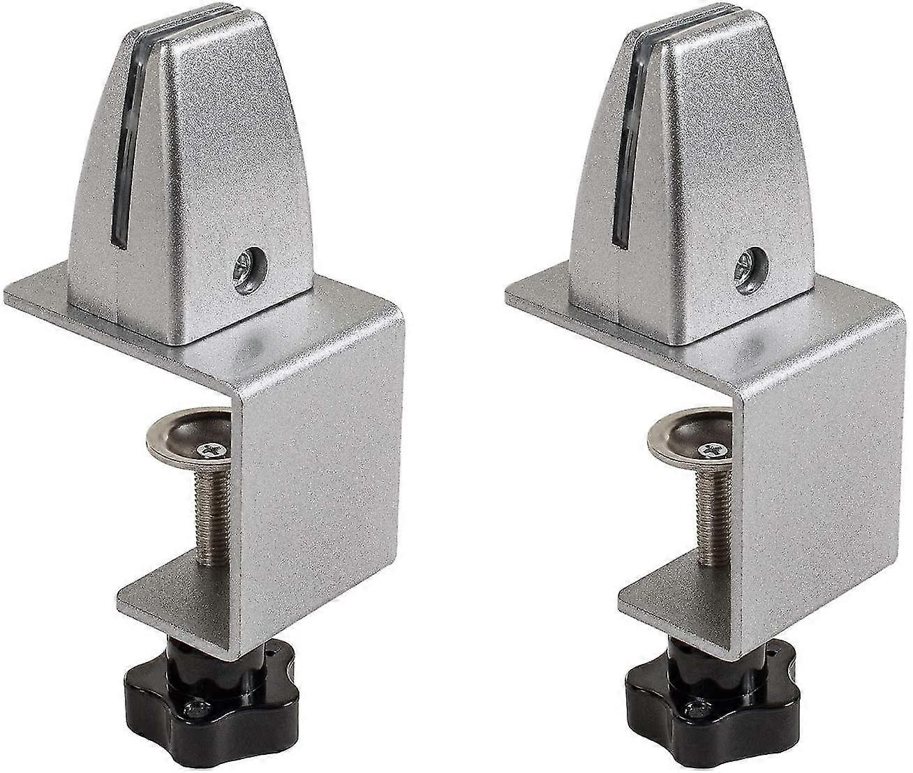 2pcs Desk Divider Clamp Alloy Screen Clip