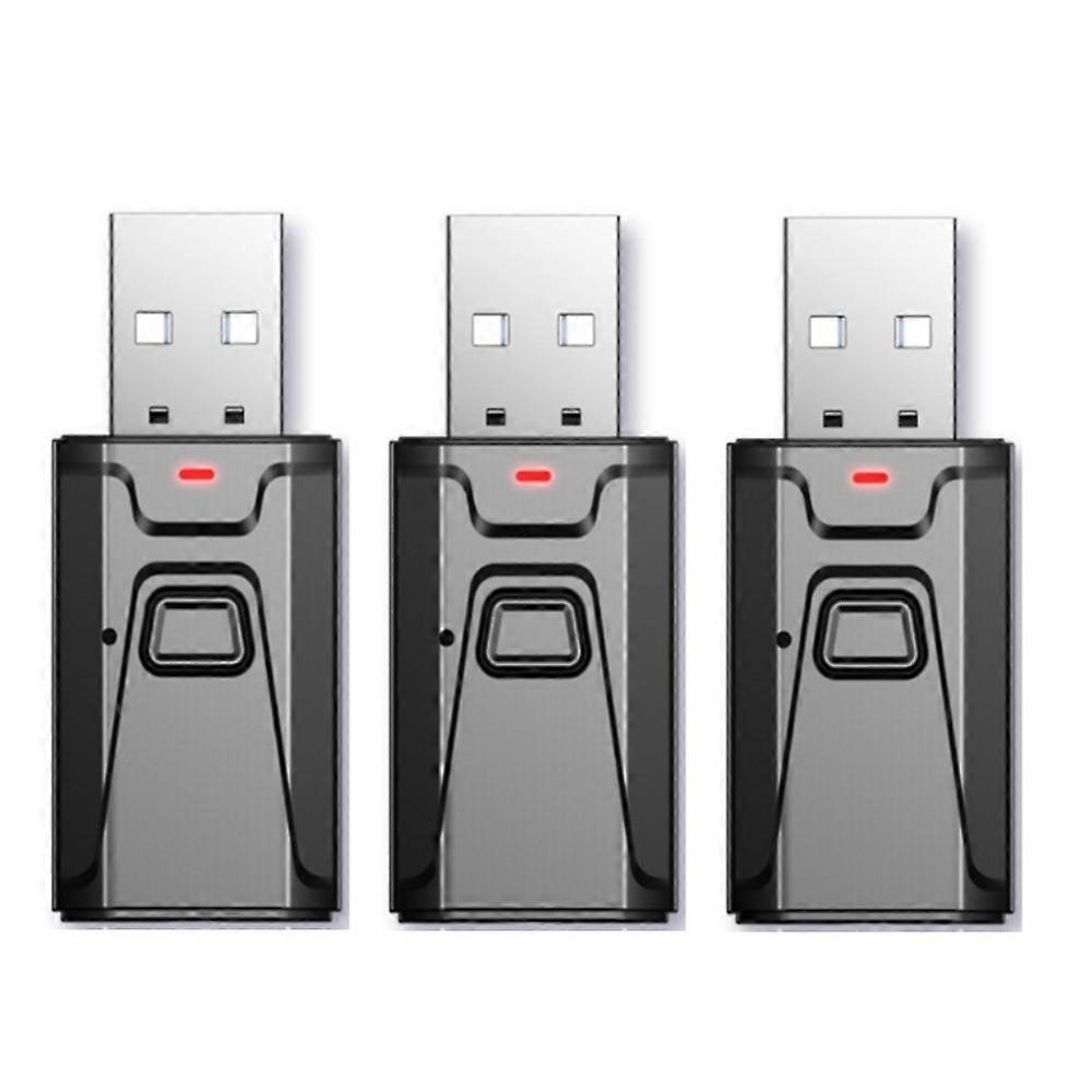 3PCS Bluetooth 5.0 Transmitter Receiver 4IN1 Wireless Audio 3.5mm USB Aux Adapter