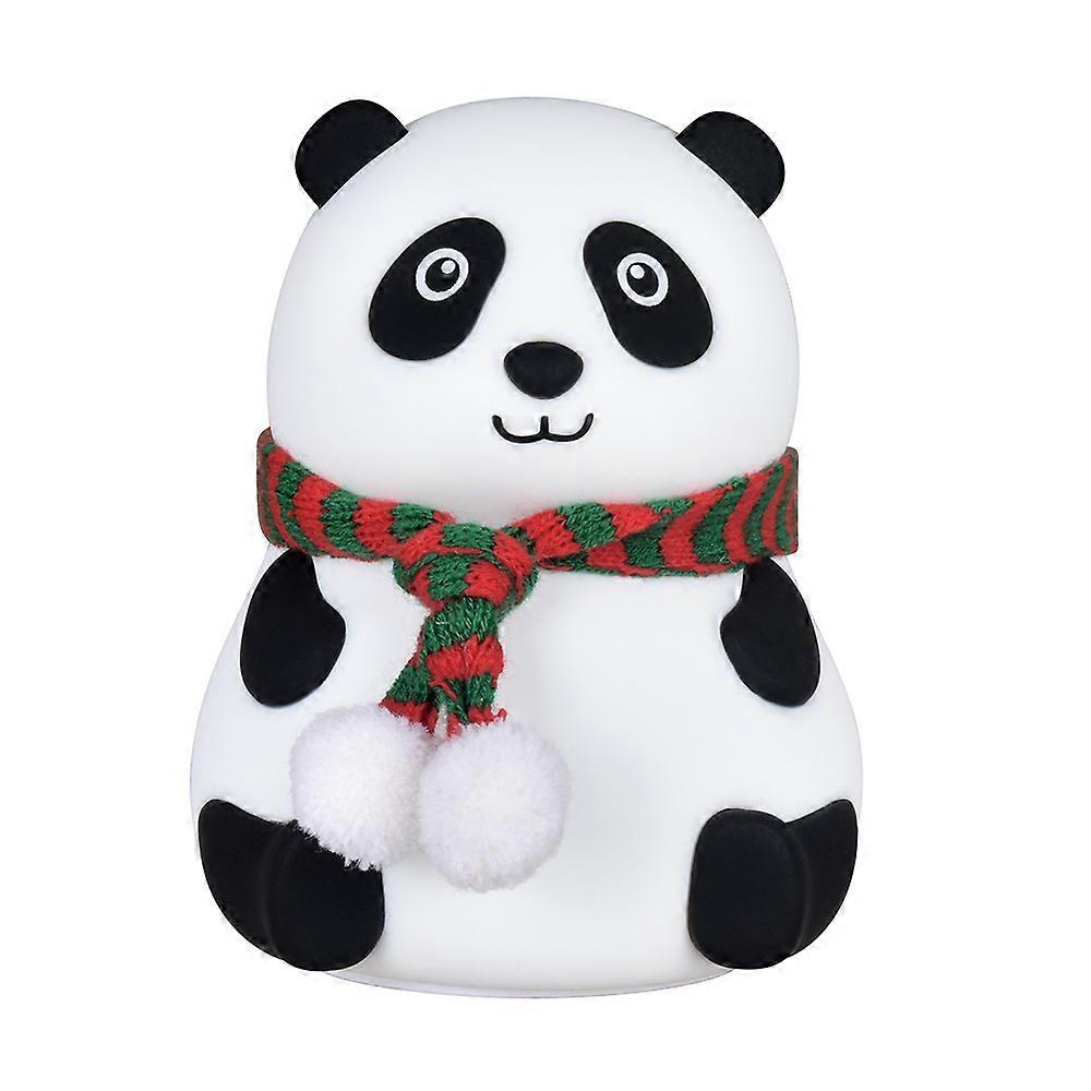 LED Panda Touch Lamp Colorful Night Light With Rechargeable