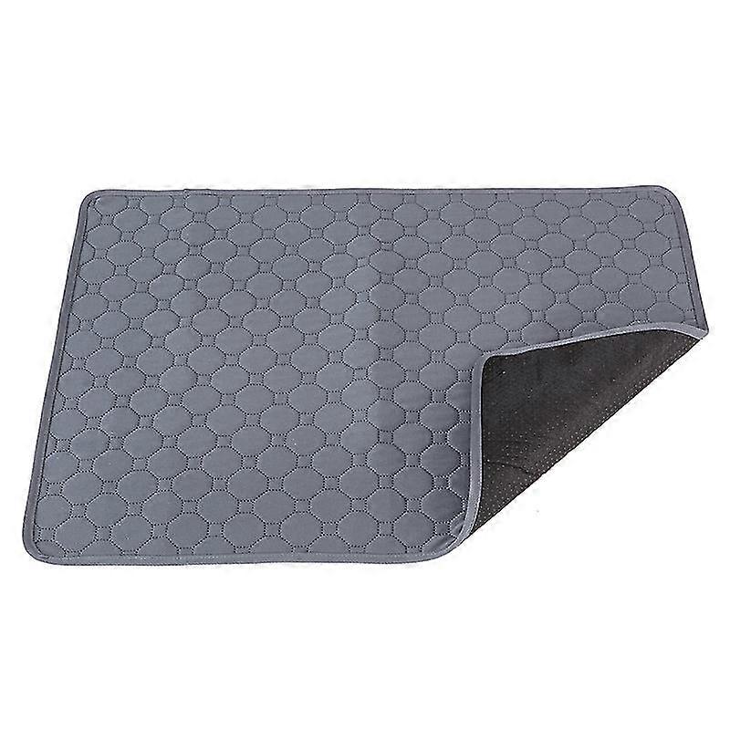 Pet Washable Pee Pad, Waterproof Reusable Dog Cat Mat, Non Slip Puppy Training Pad1pcsgrey