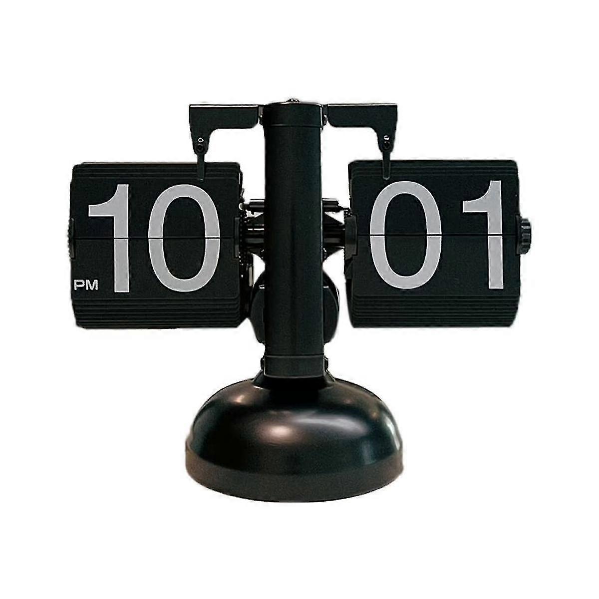 Flip Desk Clock, Retro Retro Automatic Flip Clock Desk Clock Desk Clock Big Number Home Office Scho