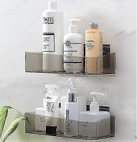 Bathroom Shower Shelf,2 Pack Black 26*11*6 Cm