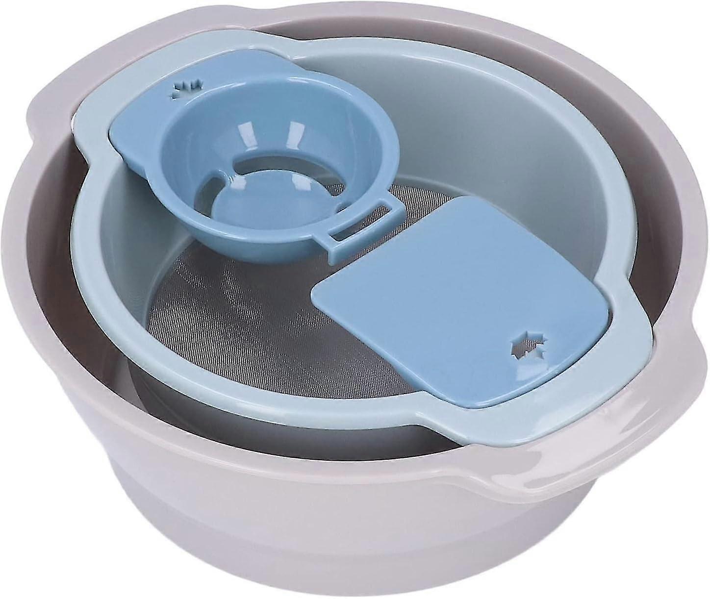 4pcs Flour Sifter, Flour Strainer,pollen Sieve Set,stackable Lightweight Trimming Tray With Mesh,sifter Baking Strainer,rice Sugar Filter For Bake Dec