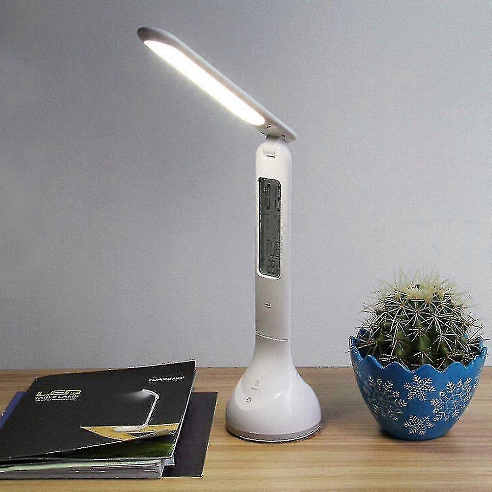 Calendar Temperature Alarm Clock Led Desk Lamp
