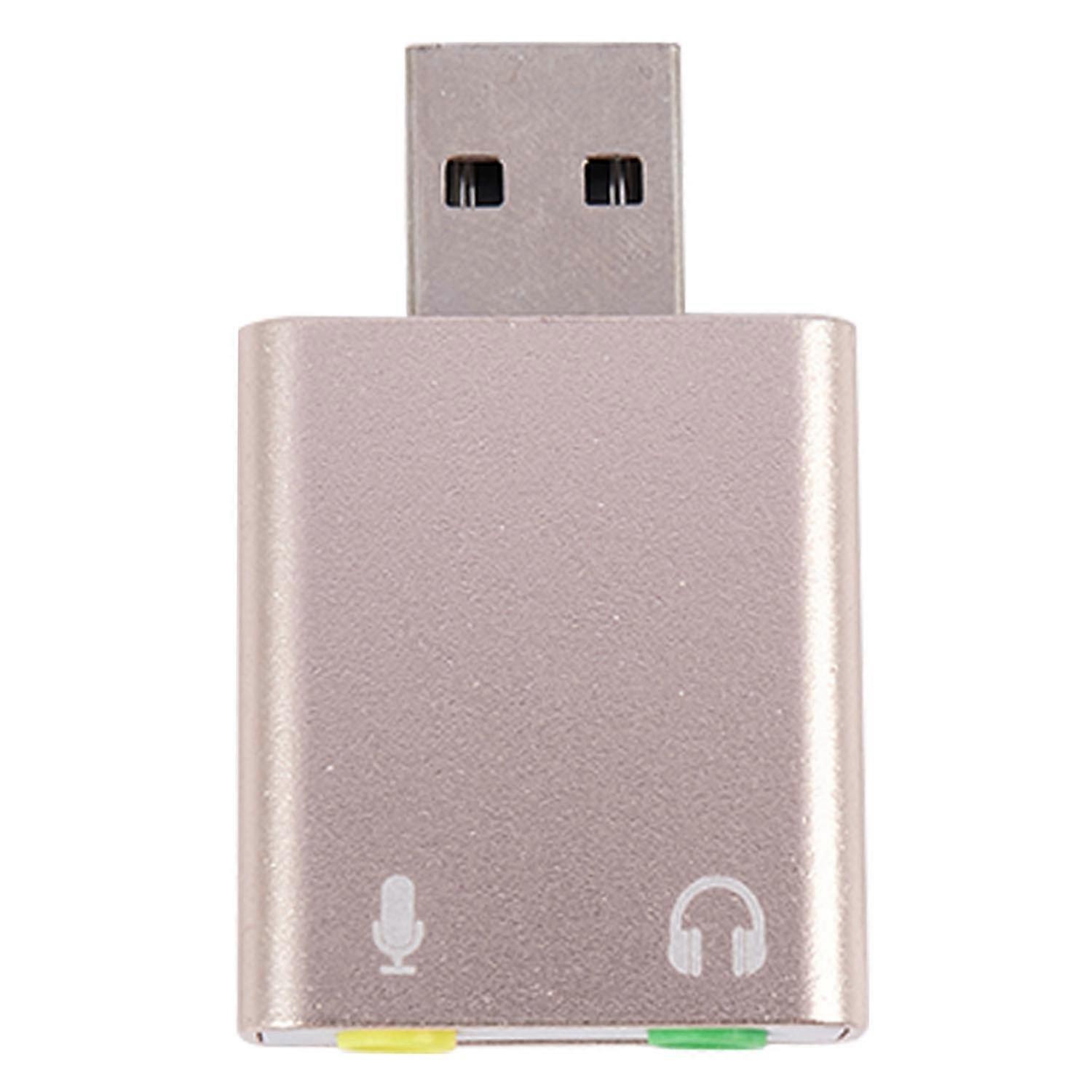 Usb Sound Card 7.1 External Usb To 3.5Mm Headphone Adapter Stereo Audio Mic Sound Card For Pc Compu