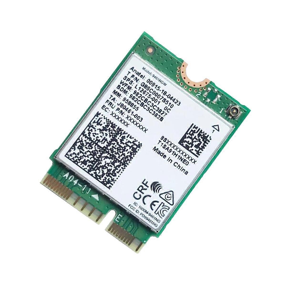 For 9461NGW WiFi Card+Baffle+Antenna Kit AC 9461 2.4G/5G 802.11AC M2 Key E CNVI Bluetooth 5.0 Wirel