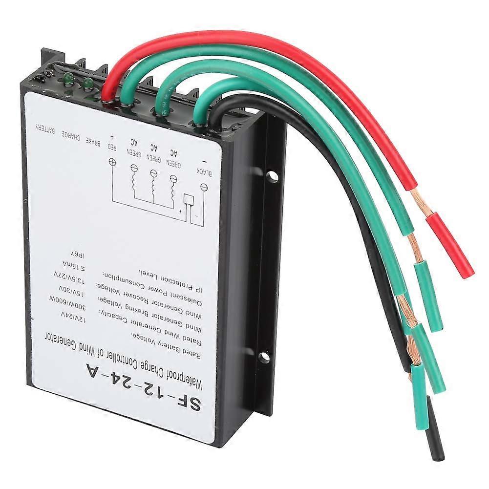 12V/24V 300W/600W Waterproof Wind Turbine Generator Charge Controller Regulator