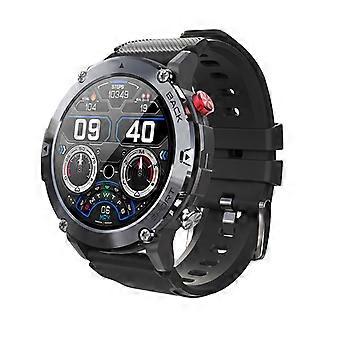 1,32-Zoll-Bluetooth-Anruf-Musikwiedergabe-Smartwatch für den Außenbereich mit drei Schutzen IP67 lange Akkulaufzeit Multisport-Smartwatch schwarz