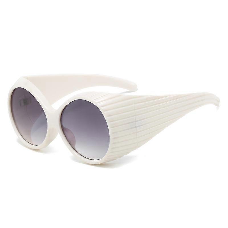 Sunglasses Retro Oval Personalized Large Frame Line Fashion Sunglasses Women A9