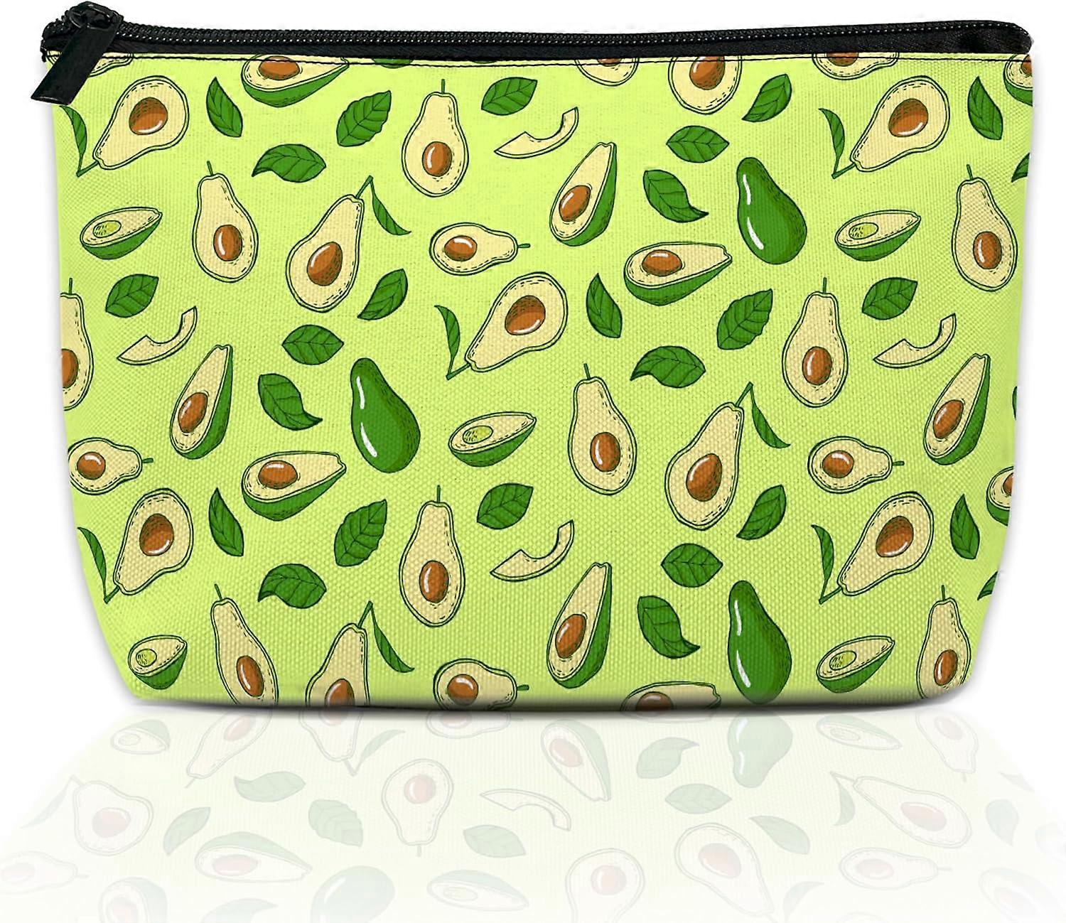 حقيبة ماكياج للمحفظة للماء مضحك الأخضر الأفوكادو أكياس مستحضرات التجميل للنساء سستة السفر الزينة حقيبة ماكياج أكياس هدية نمط 46