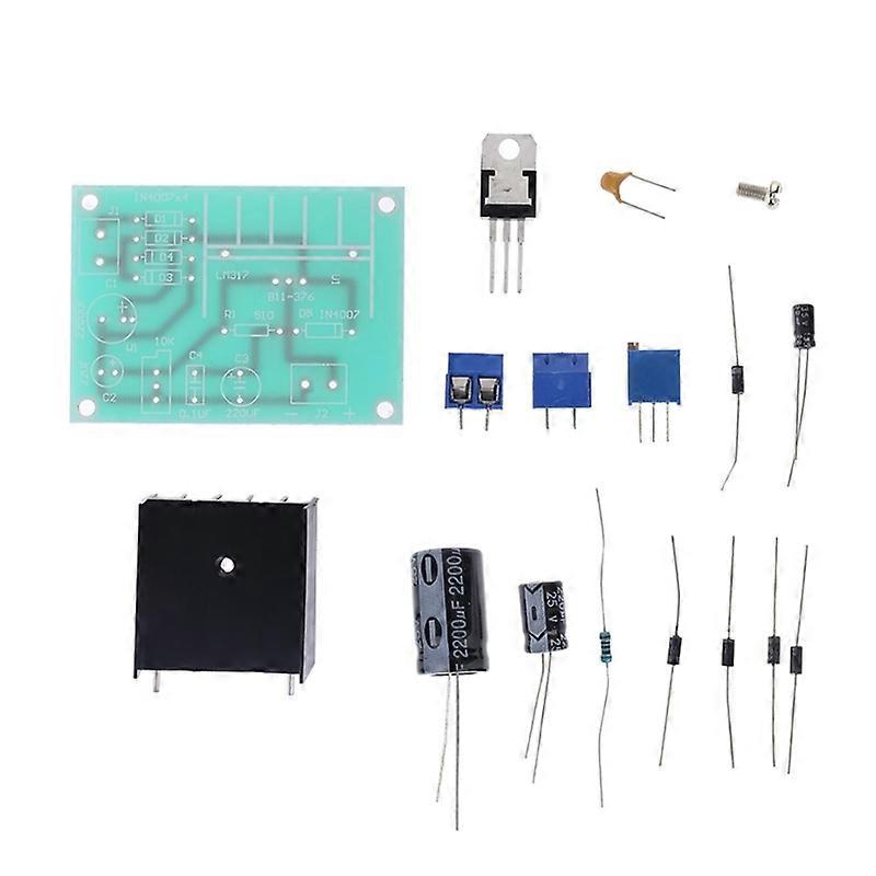 LM317 Adjustable Power Supply Board With Rectified AC for DC Input DIY Kit