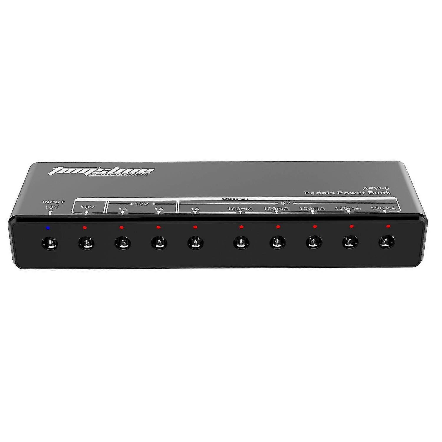 Aroma Apw-6 Guitar Effect Pedal Board Power Supply Bank Guitar Processor Music Accessories 9V12V18V Ukeuus Plug