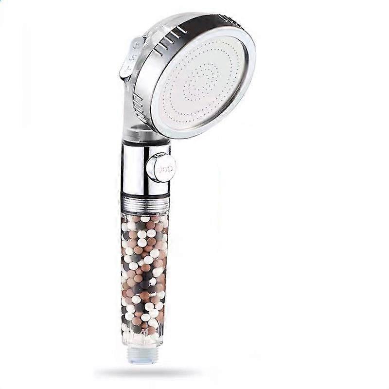 Shower Head, Filter High Pressure Filtration Water Saving 3 Function Modes Hand Held Shower Head, Increase Pressure and Save Water