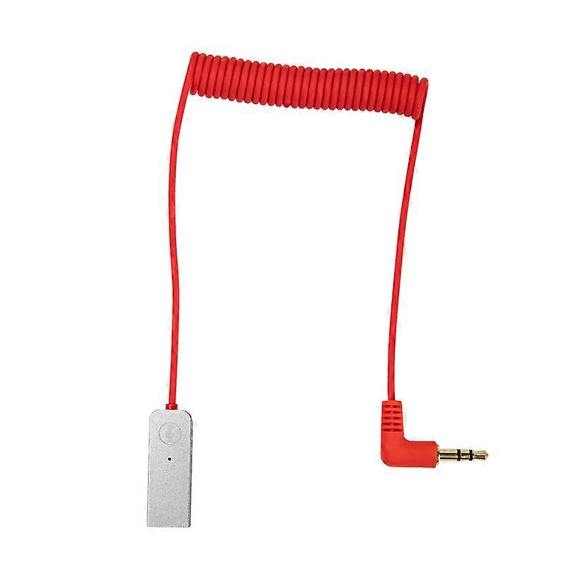 Wireless Bluetooth 5.0 Adapter Car Aux Audio Receiver with 3.5mm Jack - Black