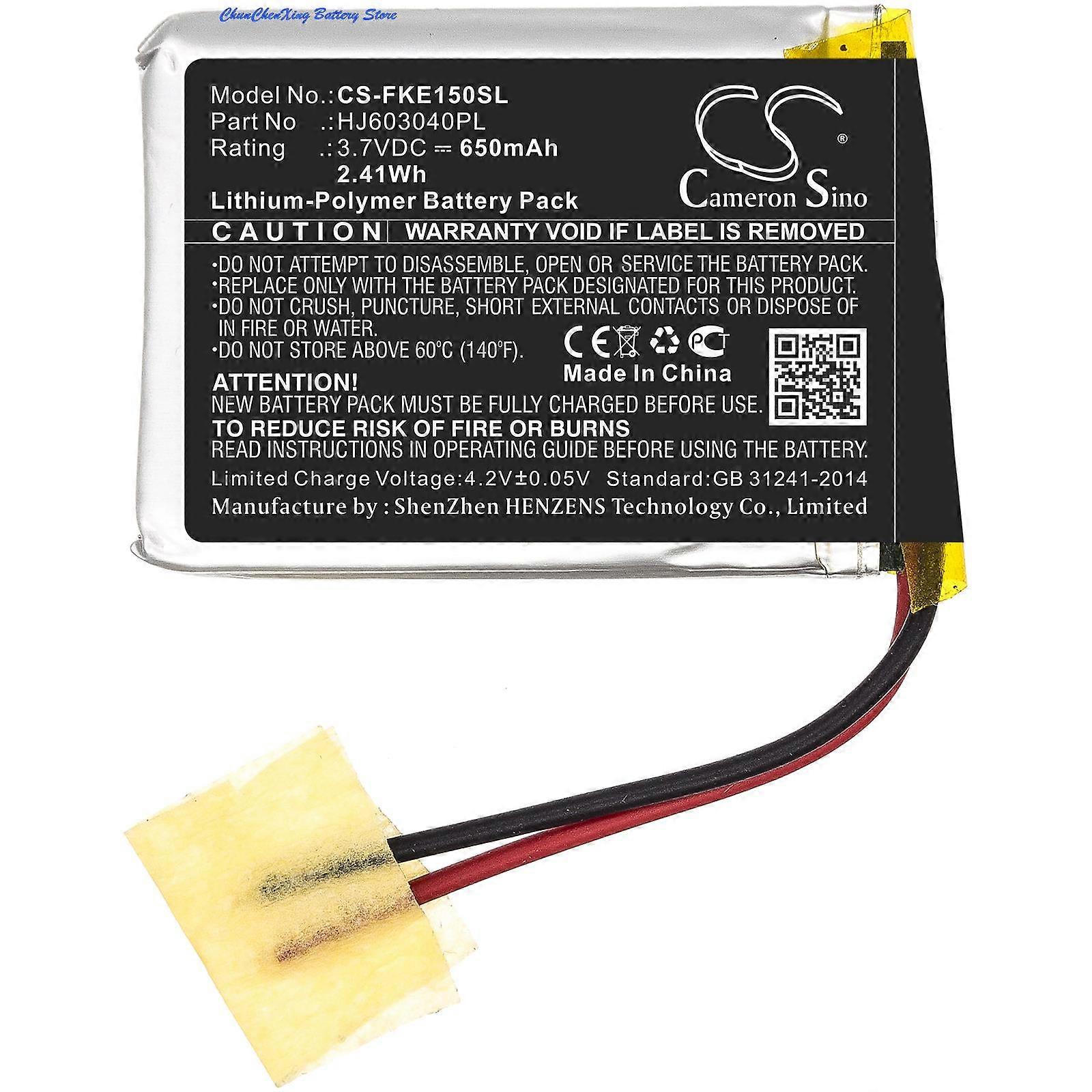 650mAh baterie HJ603040PL pro Fluke 15B, 17B