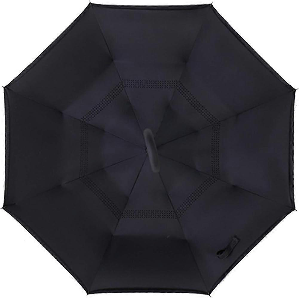 Ahua Reverse Umbrella Double Layer Inverted Umbrella Anti-UV Waterproof Windproof Straight