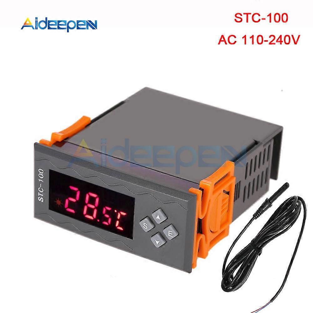 STC-3000 STC-1000 STC-100 Temperature Controller 12V 24V 110V-220V LED Digital Thermoregulator Thermostat Control + NTC Sensor