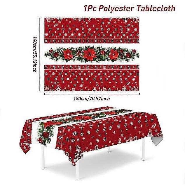 Tablecloths Merry  Decorations For Home 2023 Xmas Navidad Noel Gifts  Ornament Happy New Year 2024