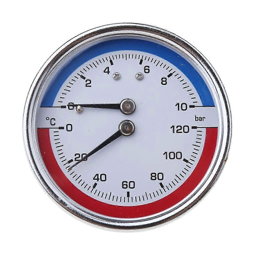 Termomanometr Wskaźnik temperatury i ciśnienia do 120 i 10 bar 1/8/1/4-calowy