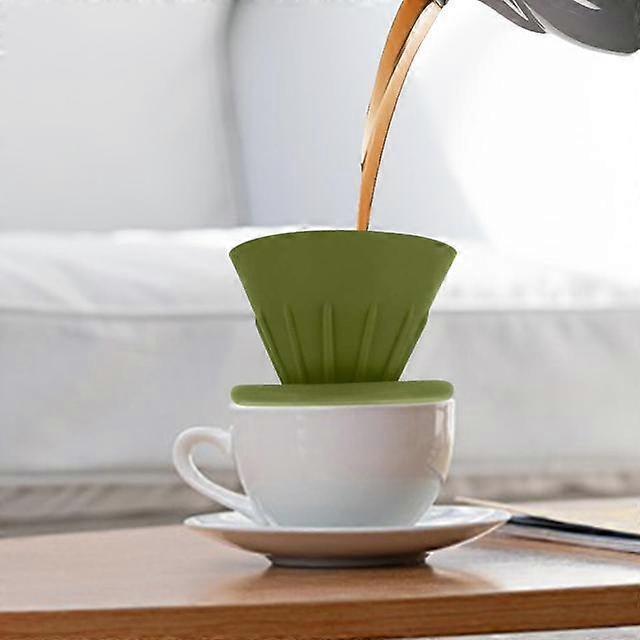 Cone Brewer Pedal Shape 3.94'' Base Paperless Removable Pour over Coffee Filter for Hotel Backpacking Household Office