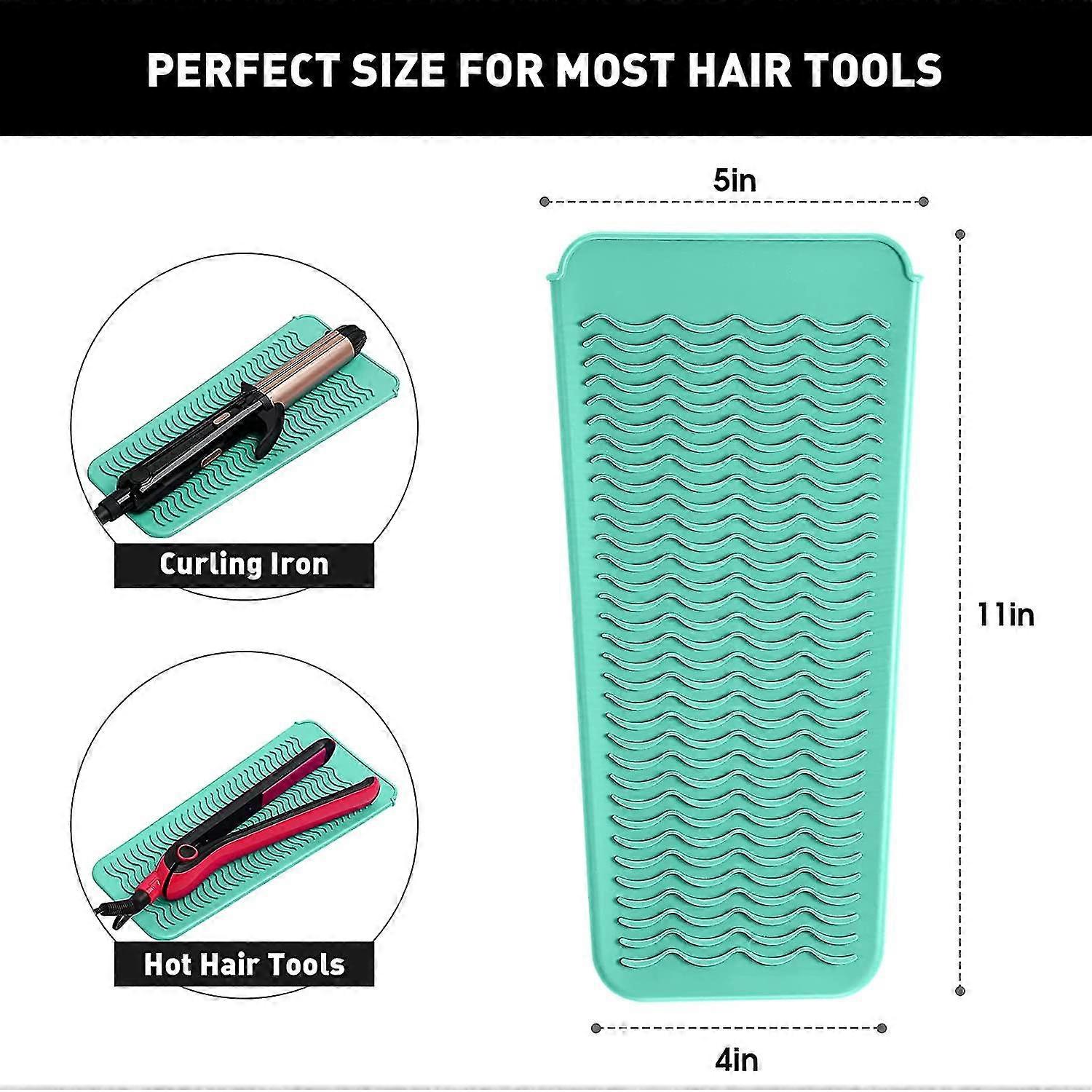 Ant Silic Mat Pouch For Flat Iron, Ing Iron,hot H Tools (mint)