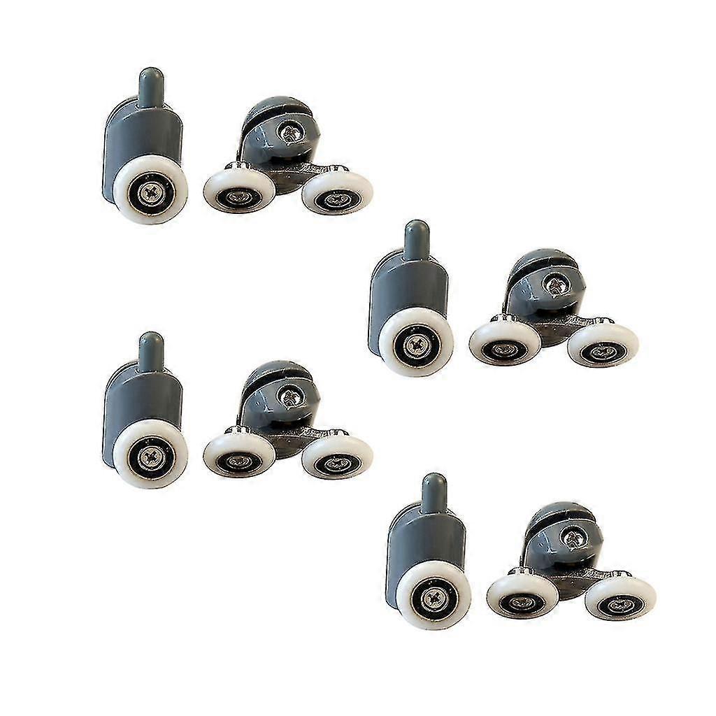 8 Pack Smooth Shower Door Runners Replacement 4 Upper Rollers 4 Bottom Rollers