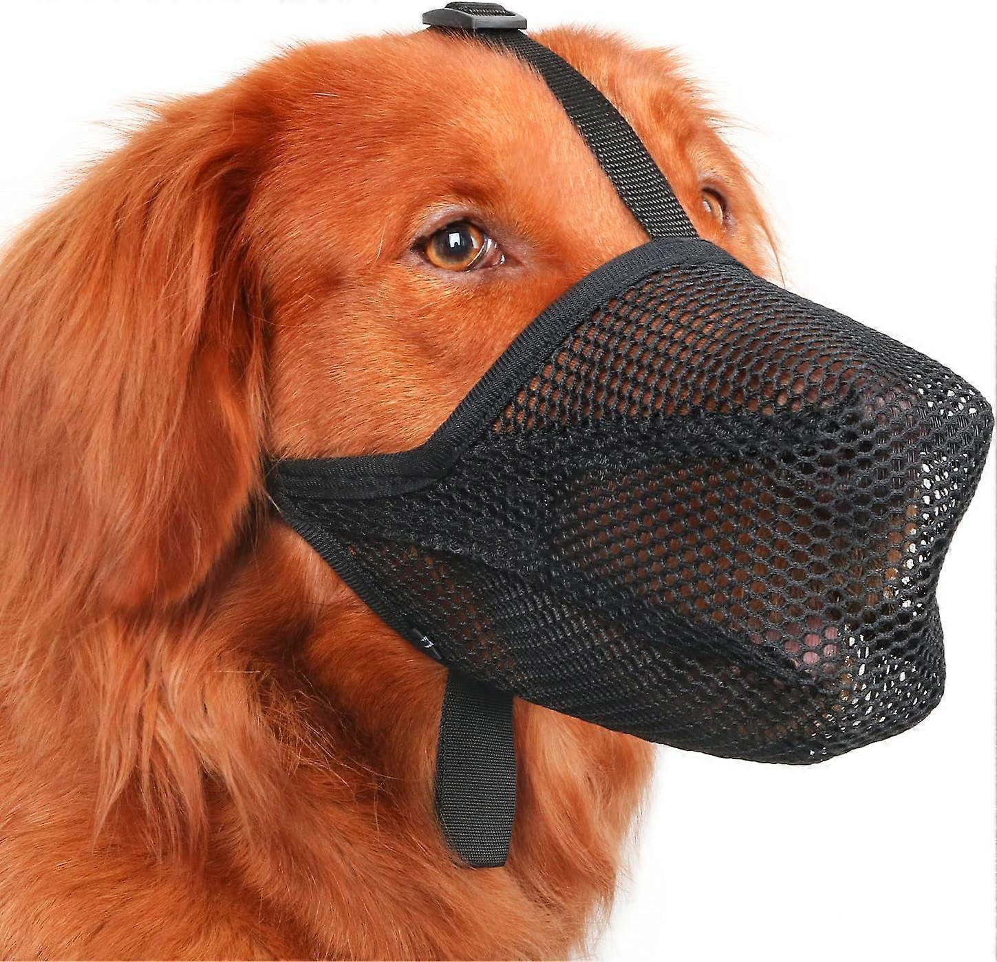 Dog Muzzle, Soft Mesh Muzzle for Small Medium Large Dogs, Adjustable Puppy Muzzles for Scavenging Biting Licking and Che for mother/girl gift