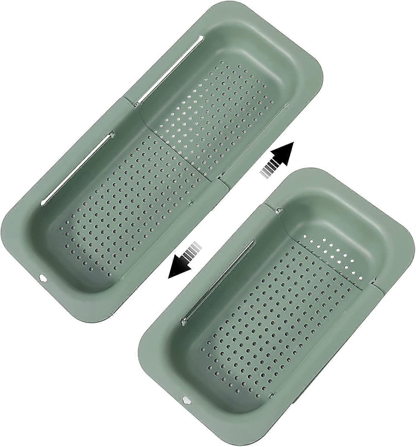 Collapsible Sink Colanders and Strainers Basket Extendable Plastic Fruit Vegetable Strainer