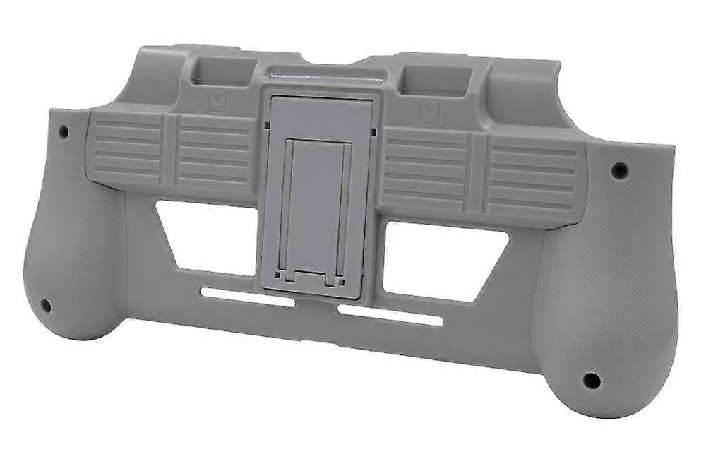 Switch Lite Host Grip With Bracket Handle Grip Protective Shell Non-slip Handle Bracket With Card Slot DesignSilver gray