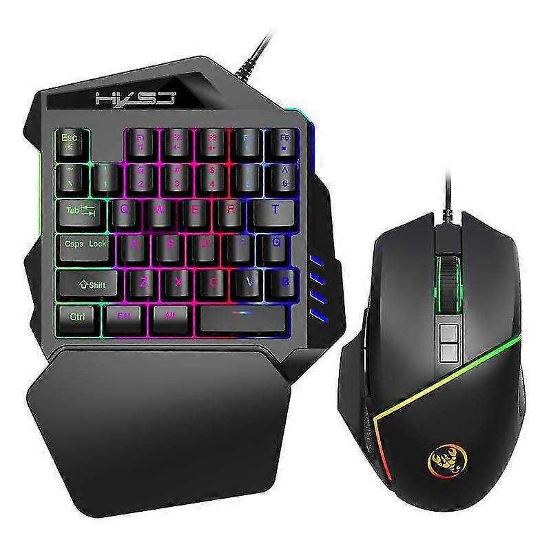 Mobile Phone Pubg One-handed Game Mechanical Keyboard & Mouse Mechanical Wired Mouse