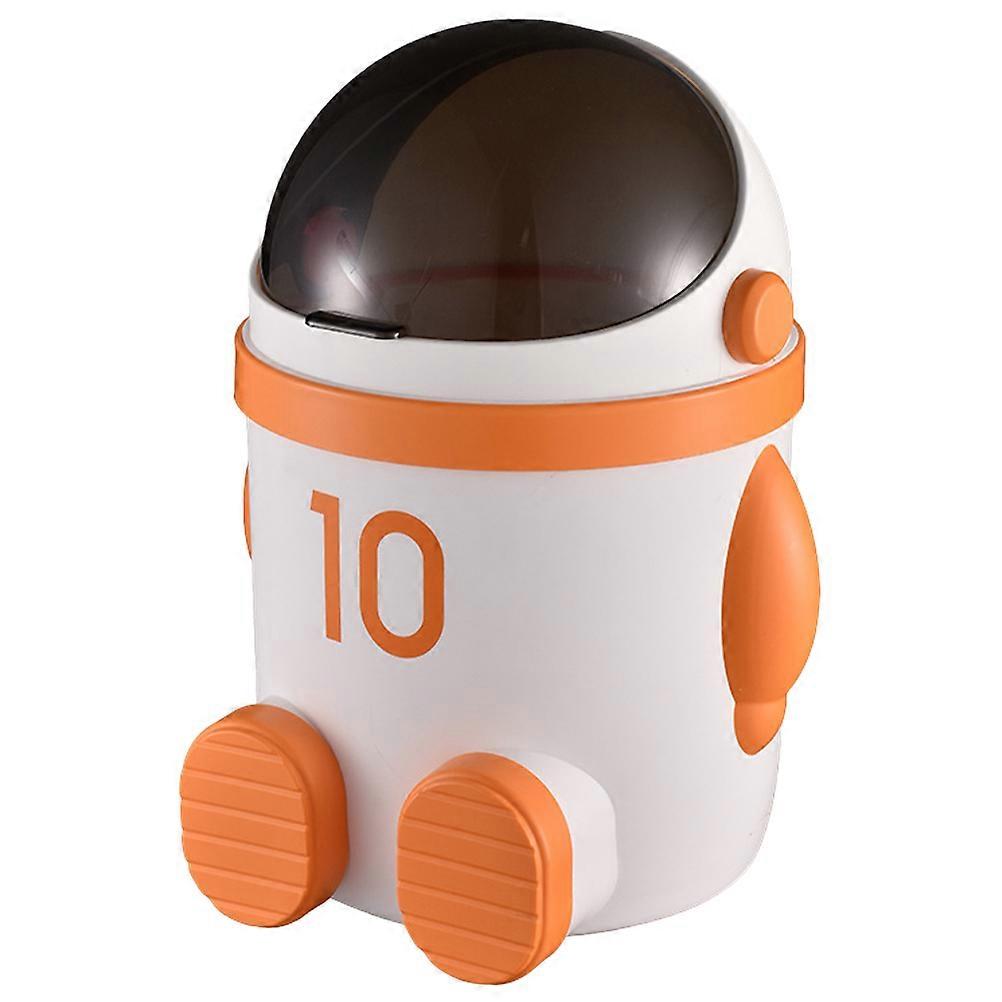 Mülleimer mit Deckel Cartoon Spaceman Design Papierkorb Mülleimer Mülleimer