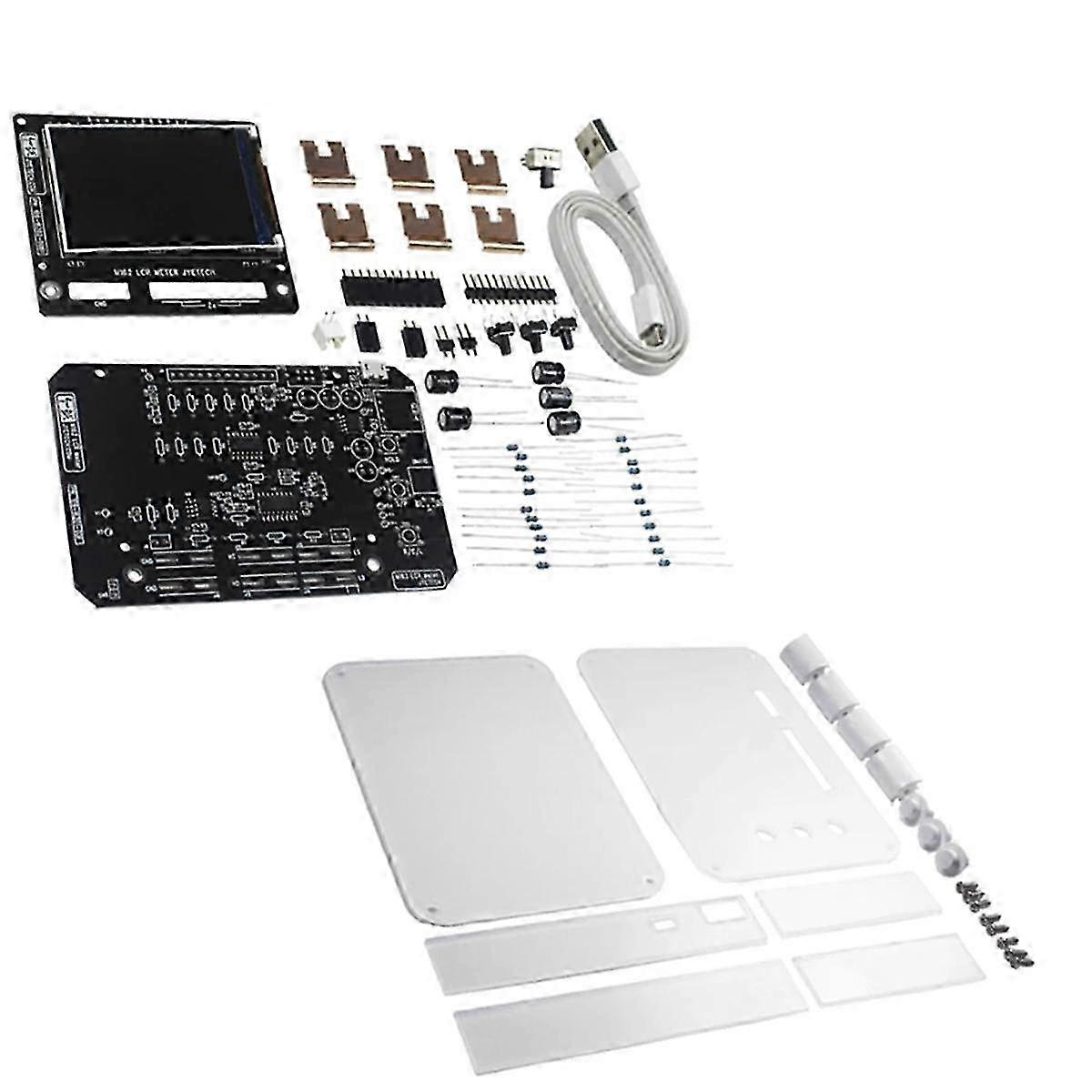 1 Set M162 Lcr Meter Diy Kit Portable Capacitance Tester Multifunctional Inductor Resistance Detector With Case