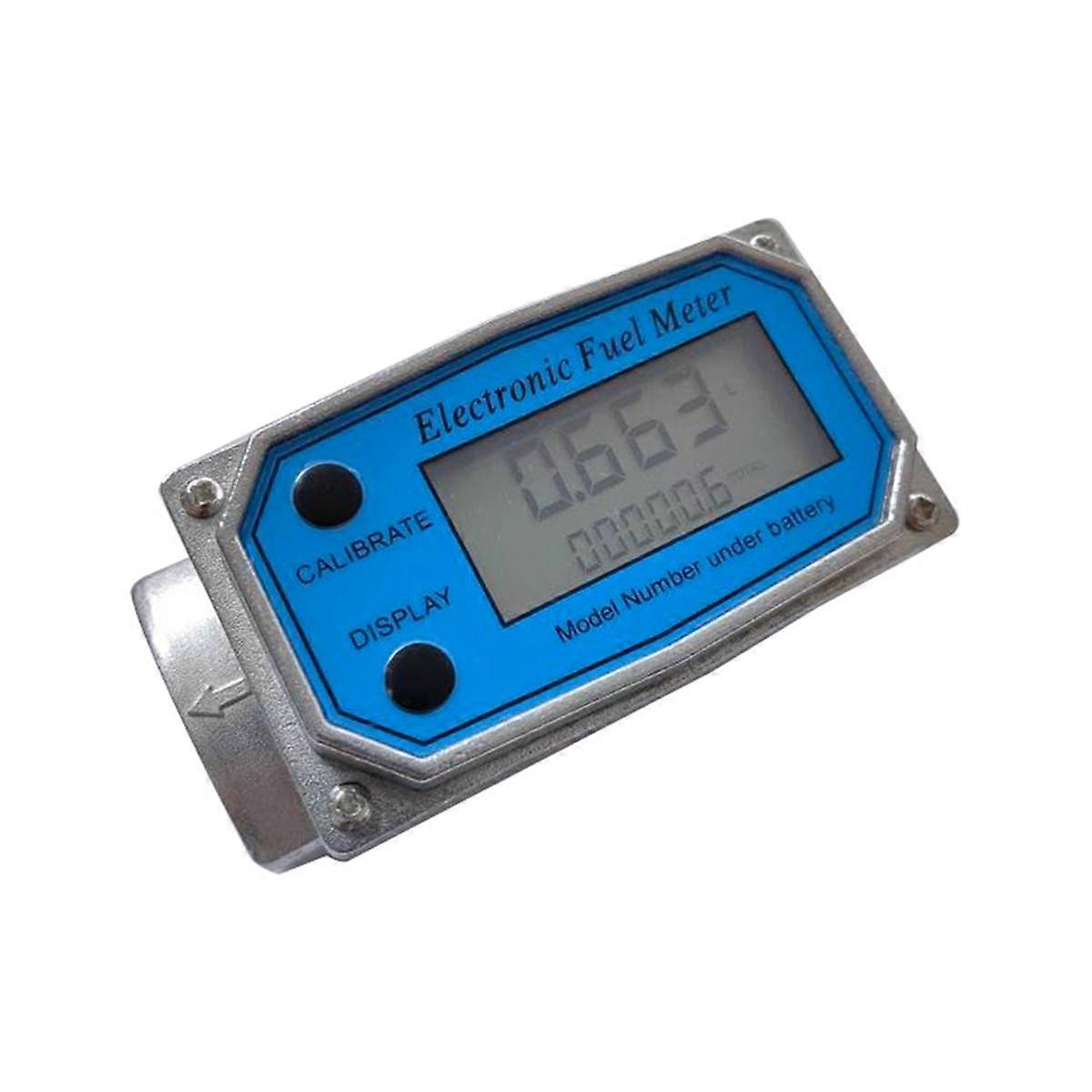 Flow Meter 1Inches - Digital Flow Meter Aluminiumslegering Fuel Meter -Turbine Flow Meter &; Digital Meter i industri-grade