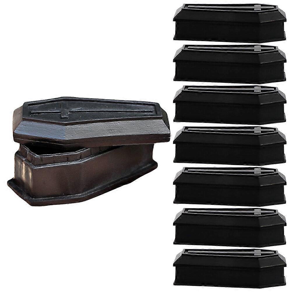 8 قطع نماذج صندوق التابوت هالوين مزحة الدعائم هالوين تابوت مربع الحلي ديكورات الحفلات