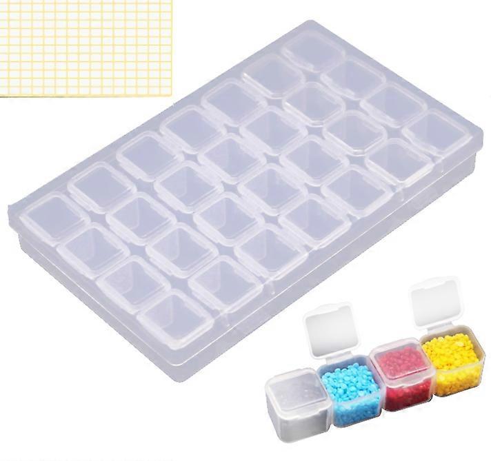 2er-Pack Aufbewahrungsbehälter für Diamantmalerei, tragbarer Aufbewahrungsbehälter für Perlen