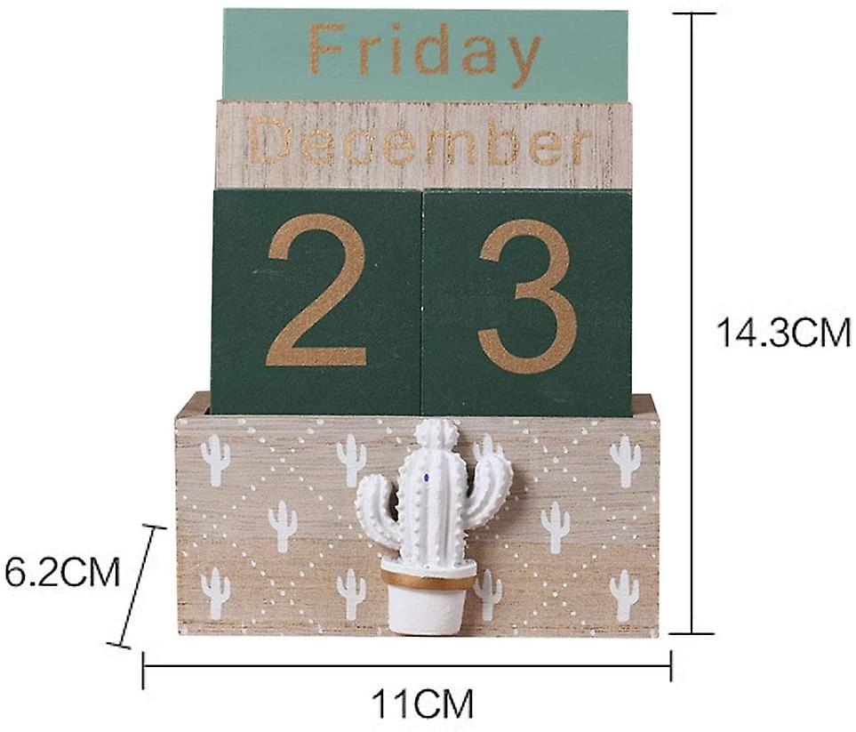 Calendrier perpétuel bois enfant