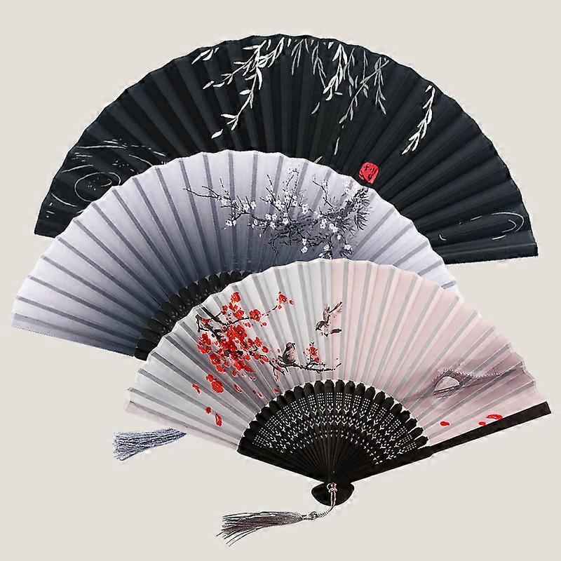 Folding Fan Bamboo Chinese Small Fan Gift