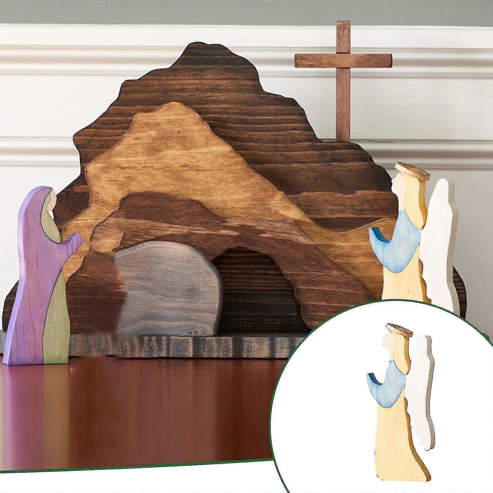 Easter Resurrection Scene Spring Easter Risen Christ Figurine Decor For The Home