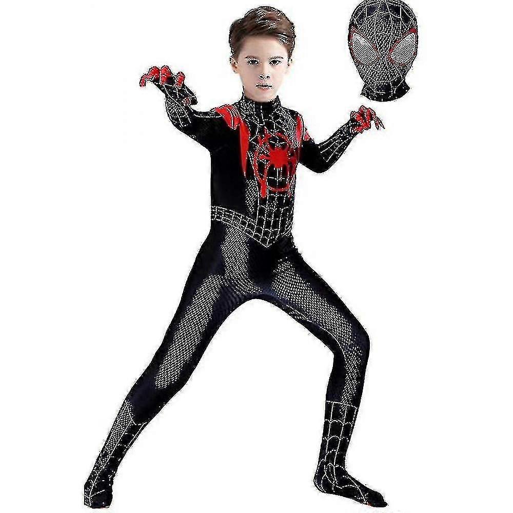 Kids Miles Morales Costume     Jumpsuit Halloween   Suit V_y High Quality