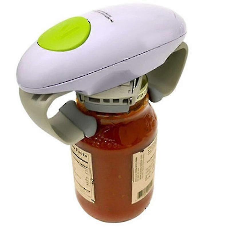 Electric Can Opener Blade Opens Any Can Shape - No Sharp Edge, Food-safe, Handy With Lid Lift, Battery Operated Handheld Can...