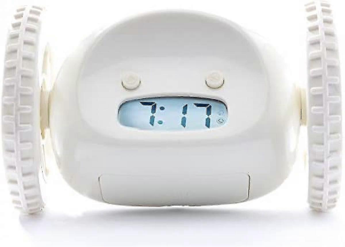 Alarm Clock On Wheels  | Extra Loud For Heavy Sleeper