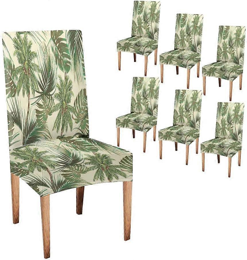 Banana Parson Chair Slipcover 6 Pack Trees Tropical Leaves Monstera Leaf Summer Seamless Pattern Botanical Vintage P Parson Chair Slipcover Removable